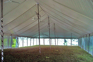 40x100 Festival Tent Interior Fans Boulder
